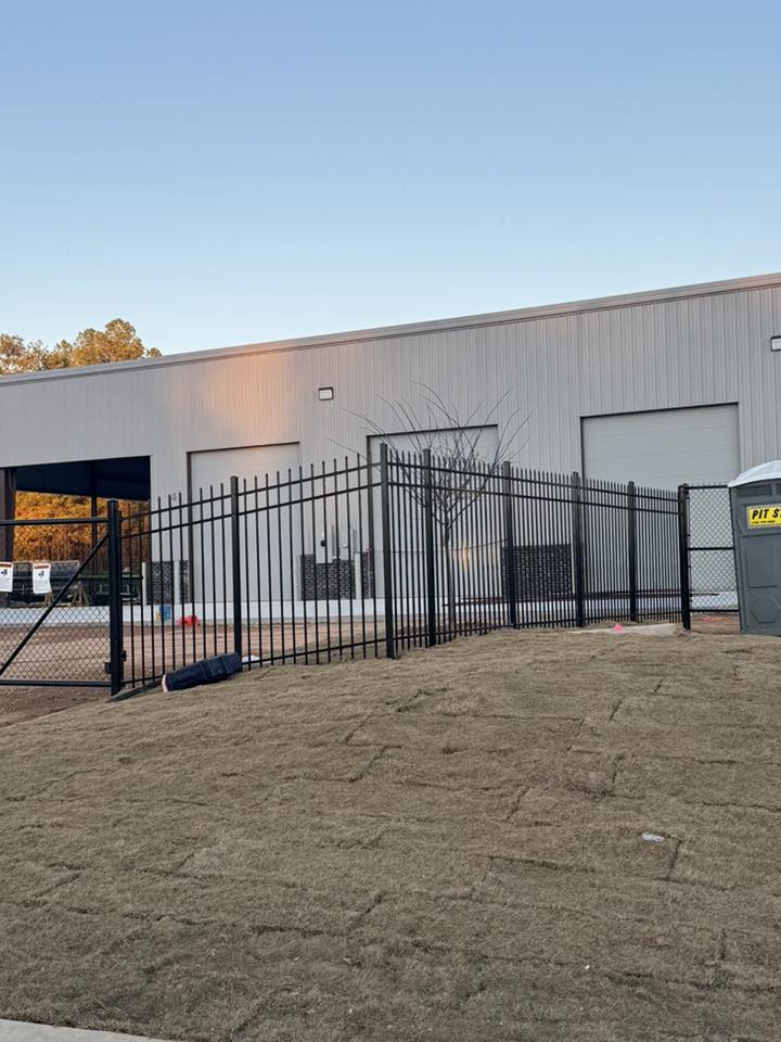 Ornamental iron at commercial building